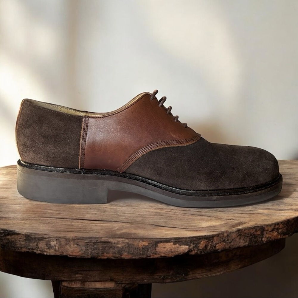 J. Crew Oxford Saddle shoe with leather /suede upper made in Italy | size 11